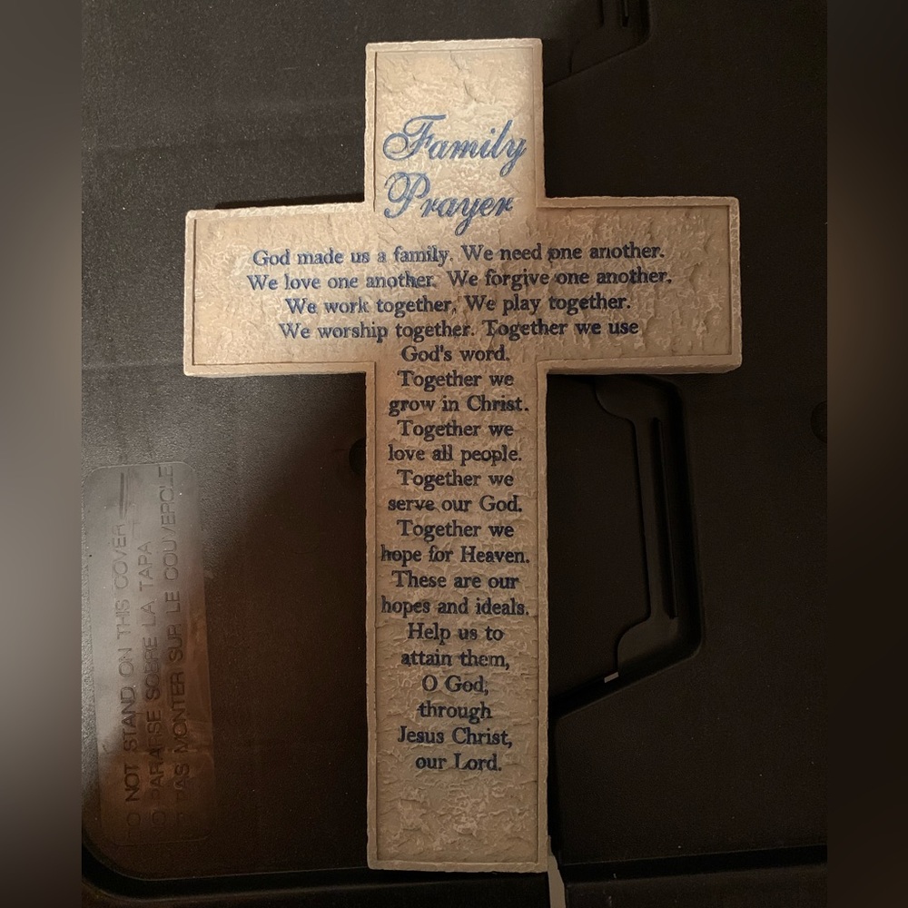 SOLD…..Cross prayer wall decor